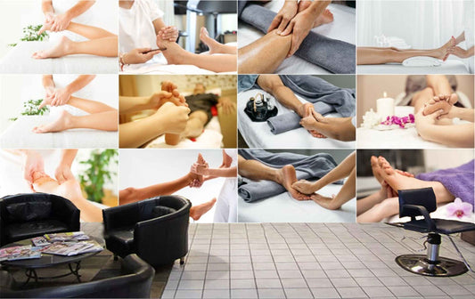 Avikalp MWZ3718 Legs Feet Massage Leaves Flowers HD Wallpaper for Spa