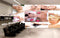 Avikalp MWZ3733 Body Spa Pink White Purple Flowers HD Wallpaper for Spa