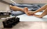 Avikalp MWZ3752 Feet Massage Grey Blanket HD Wallpaper for Spa