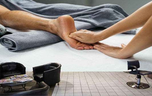 Avikalp MWZ3752 Feet Massage Grey Blanket HD Wallpaper for Spa